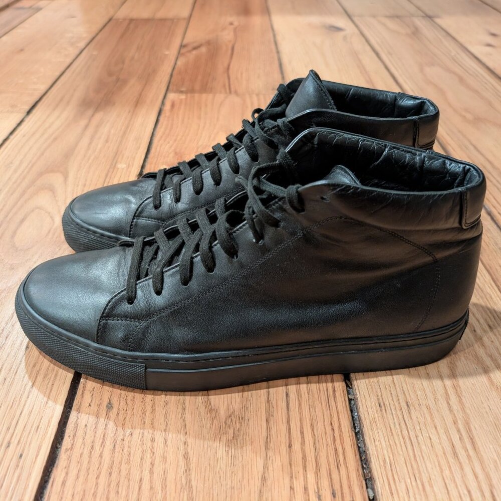 Svensson Classic High Black Sneakers – Hand Made in Italy | Leather | Lightly Us